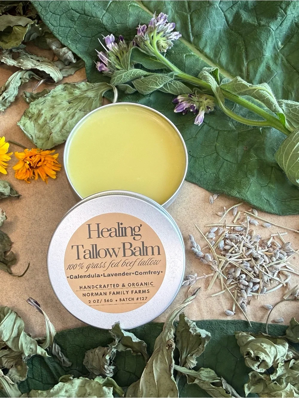 Tallow Balm - Nourishing Body Salve in Yellow
